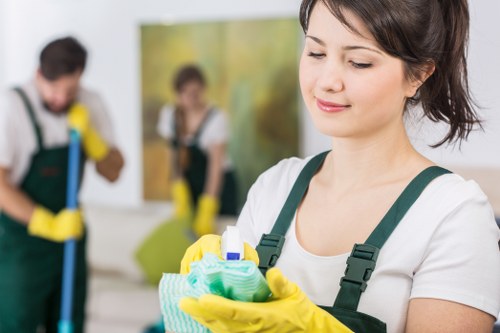 Local cleaning team working on a Catford holiday let property