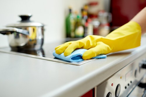 Cleaning safety measures around wet floors and workplace hazards